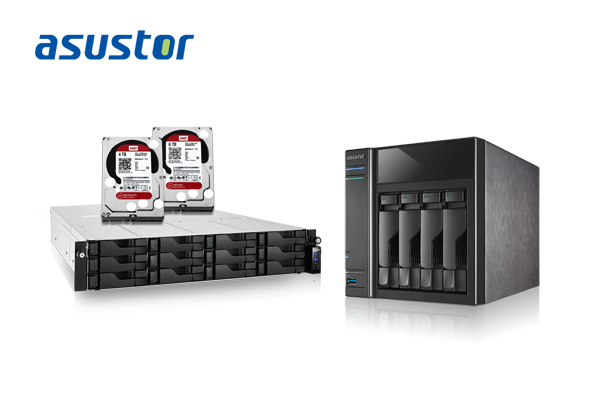 ASUSTOR Announces Compatibility for New WD Red® Pro 4 TB, 3 TB, 2