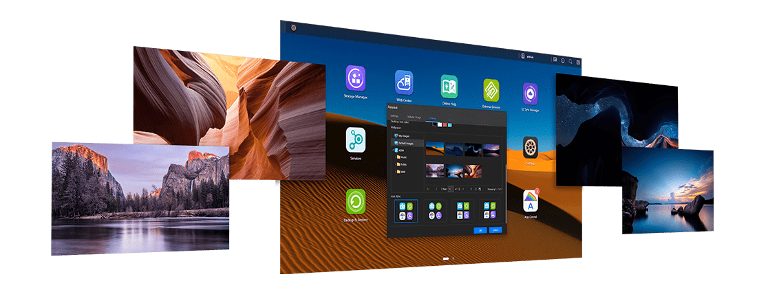 Asustor NAS 華芸 Personalized desktop