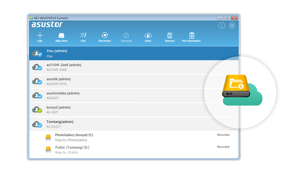 Asustor NAS 華芸 连线零障碍，随时随地存取 NAS