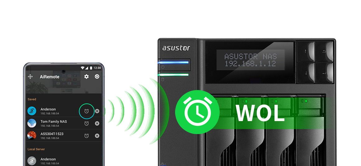 Asustor NAS 華芸 Đánh thức NAS của bạn với AiRemote