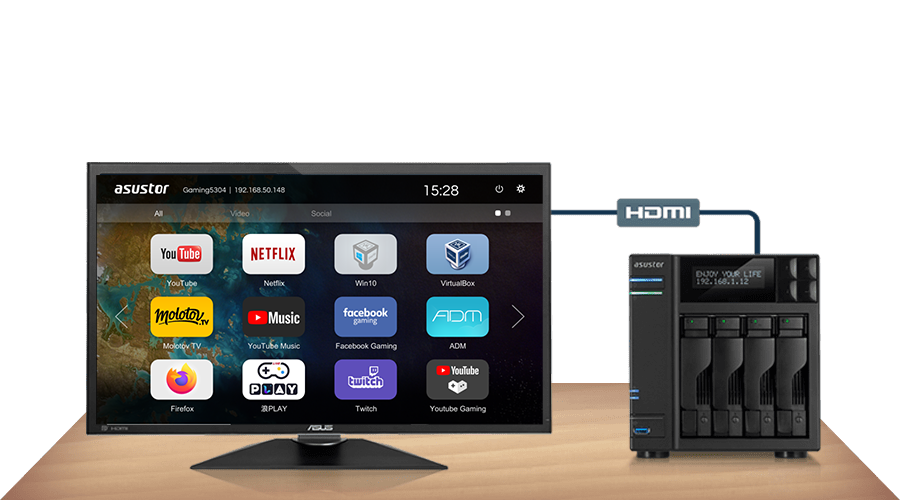 Asustor NAS 華芸 Un nuovo modo di utilizzare il display locale del NAS