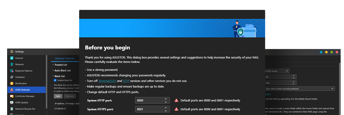 Asustor NAS 華芸 Security Improvements on ADM