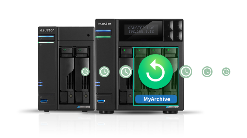 Asustor NAS 華芸 Sicherere und einfachere zeitgesteuerte MyArchive-Backups