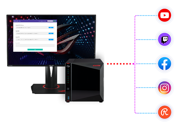 Asustor NAS  ASUSTOR  个人专属直播分流中心