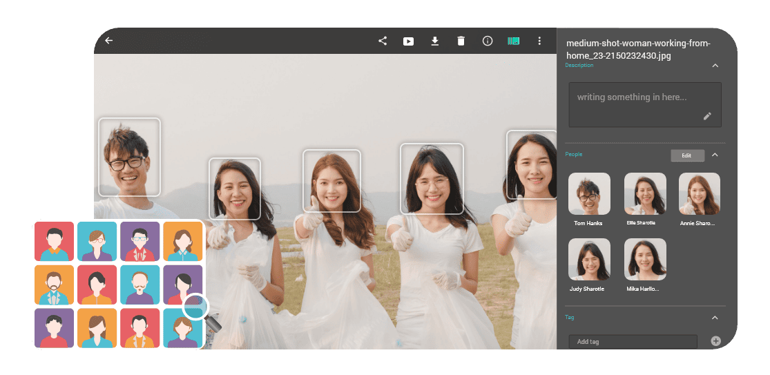 Asustor NAS 華芸 Automatically Detect Faces – Easy Custom Photo Walls 