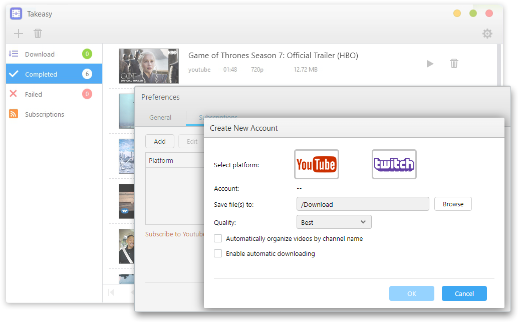 Asustor NAS 華芸 Twitch / YouTube チャンネルの購読
