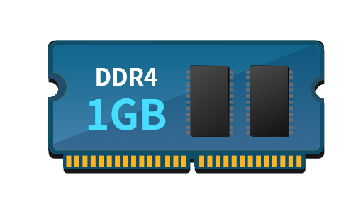 1GB DDR4 RAM