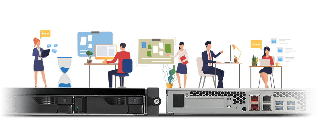 ต้นทุนที่มีประสิทธิภาพ 2.5GbE 1U Rackmount เซิร์ฟเวอร์
  