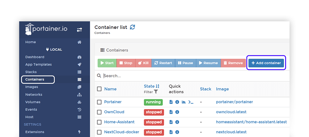 Portainer - Implementazioni Easy Docker  