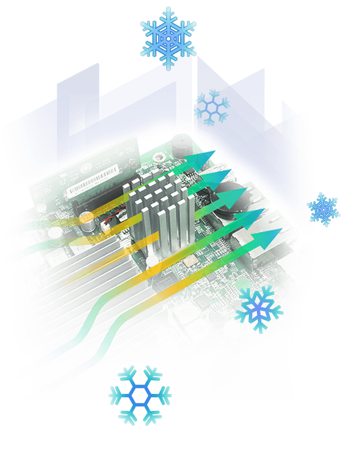 Design di raffreddamento potente ed efficiente
  