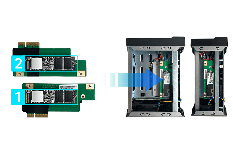 Fácil instalação M.2 SSD
  