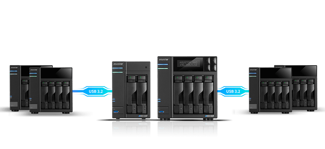 2 baías com storage flexível M.2 SSD caching
  