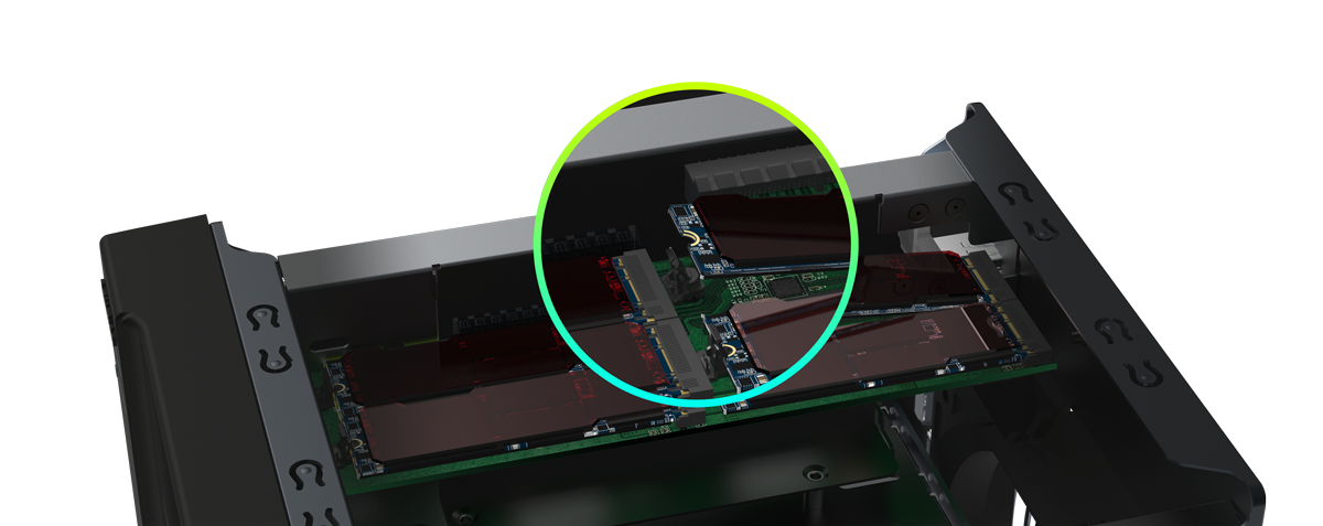 Tool-Free M.2 SSD Installation  