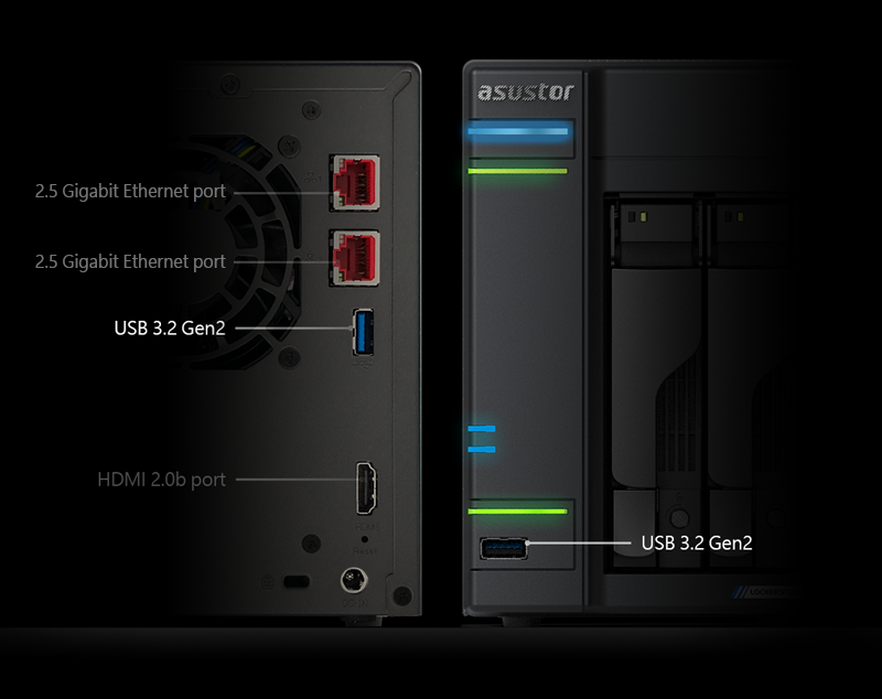 USB 3.2 Gen 2 – První ASUSTOR  