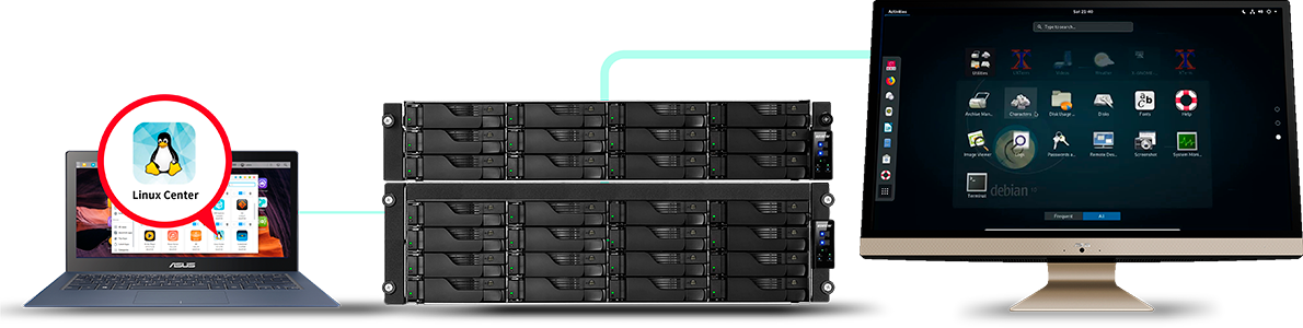 Applicazioni virtuali con Linux Center  