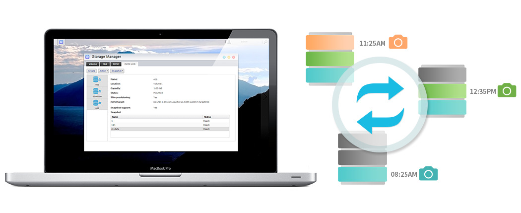 Снимки iSCSI LUN  