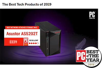 AS5202T | “The Best NAS Devices for 2019”. PCMag, 2019. | 2.5 GbE 