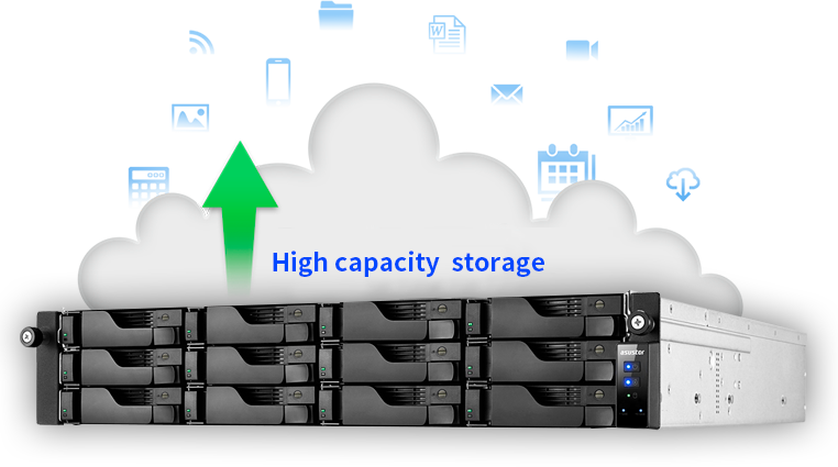 Alta capacidad de almacenamiento en la nube para sus archivos digitales  