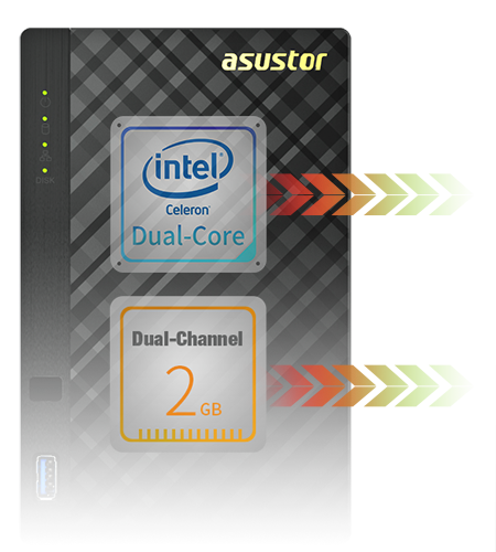 AS3102T v2 | A Powerful and Economical Intel Dual-Core NAS 