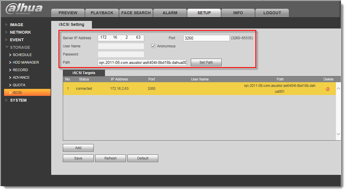 configure dahua ip camera