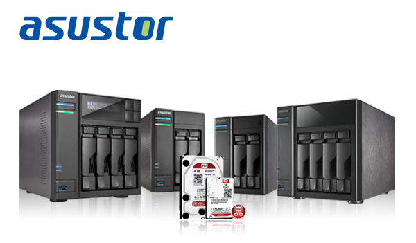 Four 6TB HDD Included Asustor NAS AS5304T 24TB WD Ultrastar HDD
