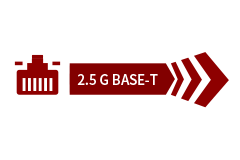 Velocidades sencillas de 2,5 GbE
