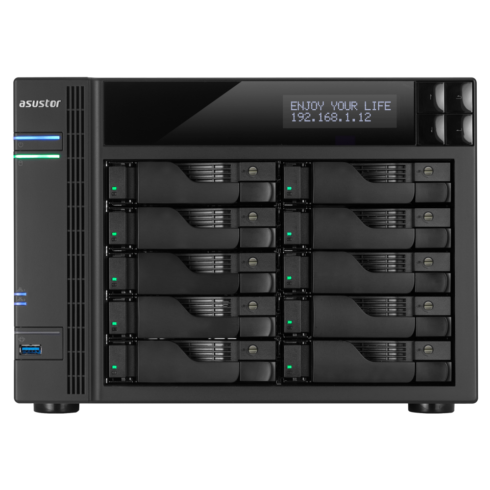 ASUSTOR AS5110T NAS ブラック 箱付き AS5110T | An economical 10-bay enterprise-class storage server