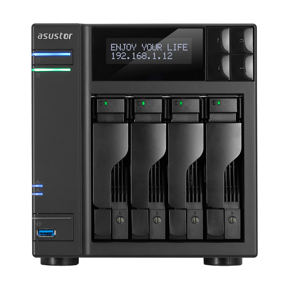 24TB Ironwolf HDD Asustor NAS AS6404T NAS + 24TB Four 6TB HDD Included 