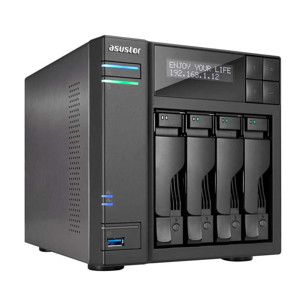 Nas Server Asustor Nimbustor 4 As5304t 4 Bahias Celeron Quad Core